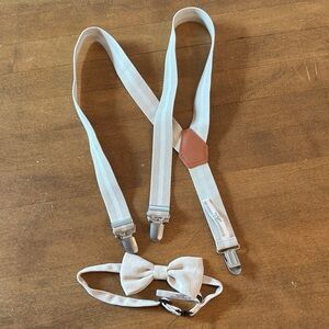 Target Kids Tan Suspenders and Bow Tie Set